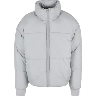 Urban Classics - Short Big Gewatteerd jack - XL - Grijs