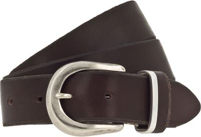 b.belt Leren Riem Vally Belt W100 Dark Brown Donkerbruin
