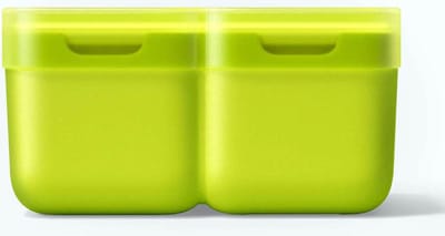 IJsblokjes Vorm, Deco, Set van 2 Stuks, Polypropyleen/Siliconen, BPA vrij, Groen - Zoku