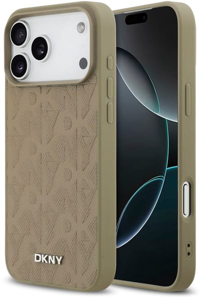 DKNY telefoonhoesje voor iPhone 17 Pro Max - MagSafe geschikt - Taupe