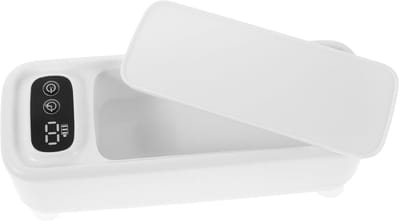 Ultrasone Reiniger - Sieraden Brillen - Snel Reinigen - Draagbaar Ontwerp - 20.5 cm - Wit