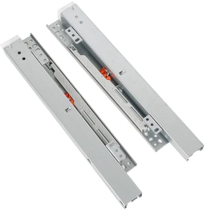 Dailygoods- Ladegeleider bodemmontage - Volledige extensie - Soft-close systeem - Ondersteuning tot 35 kg - Hoogwaardige staal - Geluidsarm tot 30 decibel - Ladegeleiders