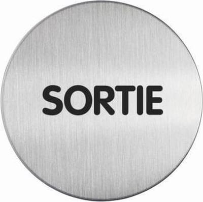 Pictogram|Deurbordje|Sortie|Uitgang