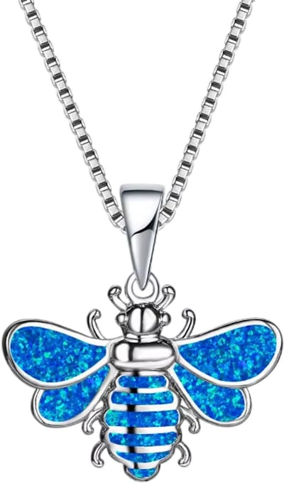 Vliegvormige Ketting voor Dames – Boho Opal Look Sieraad – Romantische Mode Ketting – Cadeau voor Dames en Meisjes – Geschikt voor Feesten, Bruiloften en Dagelijks Gebruik