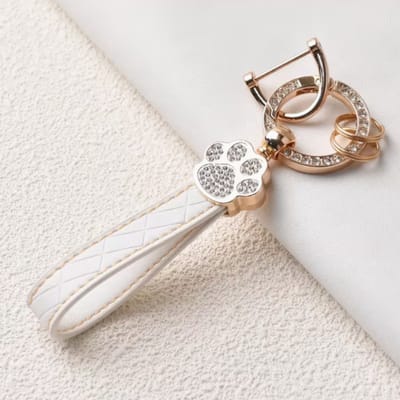 Telefoon koord | Luxe Telefoonkoord hondenpoot | Telefoonkoord voor Hondenliefhebbers | Wit | Hond | Koord | Telefoonkoord Hond | Petshop Seven