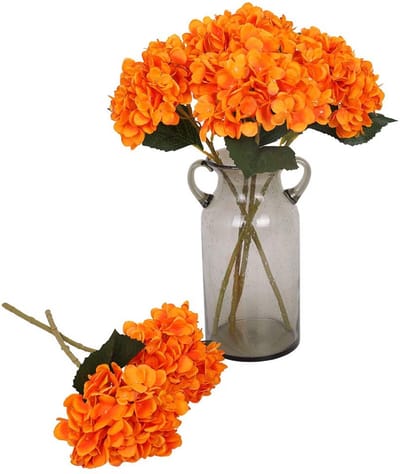 Cosensi- Hortensia Kunstbloemen 6 Stuks - Realistische Kunstbloemen - Bruiloft/Feest/Woondecoratie - Zijde/Kunststof - 18,5"/6,6" - Diverse Kleuren