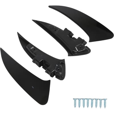 4 pièces Aérateur de pare-chocs arrière Spoiler Gauche Droit Noir brillant Remplacement pour Mercedes Benz C118 X118 black