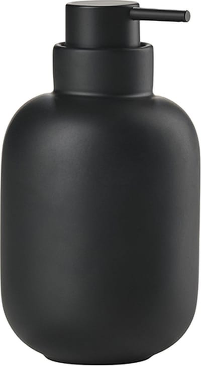 Zone Denmark Sensu Zeepdispenser - Zeeppompje Vrijstaand - Zeeppomp voor Badkamer, Keuken & Toilet - Toilet & Badkamer Accessoires - 300 ml - 13 x 7,5 cm - Zwart