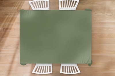 Tafelkleed - Tafellaken - 260x180 cm - Groen - Effen kleur - Olijfgroen - Binnen en Buiten