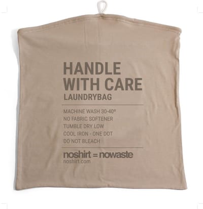 NOWASTE Laundry Bag - Duurzame waszak - van gerecyclede Noshirts - 45 x 46 cm - met trekkoord
