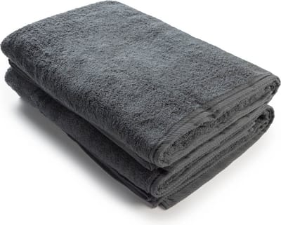 ARTG® Towelzz - AR036 - Douche - Badhanddoek - 100% katoen - 70 x 140 cm - Donkergrijs - Graphite - Set 2 stuks
