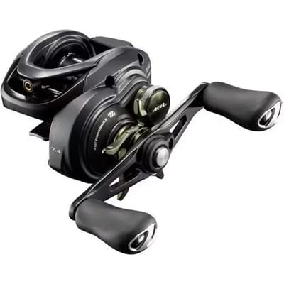 Linkshandige hengelsporto reel Shimano Curado K MGL 71 HG