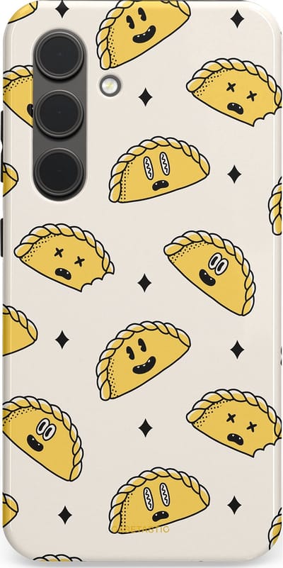 Casetastic Hoesje Geschikt voor Samsung S24 - Stijlvolle Beschermende Duo-layer Case - Pastei gerei