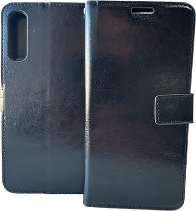Portemonnee Book Case Hoesje Geschikt voor: Samsung Galaxy A30S A50 & A50S - Zwart