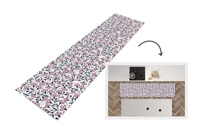 Keukenloper - Loper keuken - Meiden - Bloemen - Roze - Patronen - 200x50 cm - Keukenloper vinyl