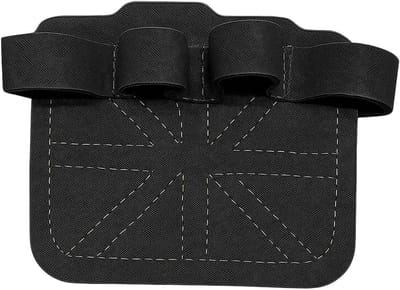 Fitness grip pads - natuurlijk leer - zwart - ideaal voor krachttraining - ShopVlot