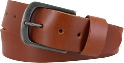 Cognac Leren Riem Heren – Riemmaat 85 - Totale riemlengte 100 CM - Echt Leer - Lederen Riemen Cognac – Broekriem voor Jeans – 4,5cm Breed – Nikkelvrij – Kado Cadeau Mannen