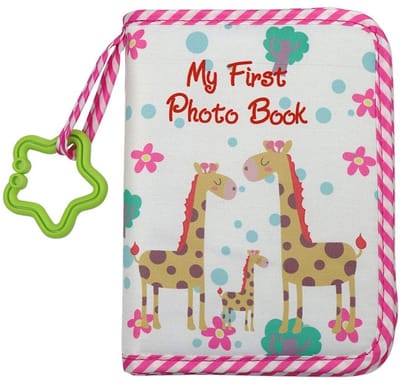 Schattig Fotoalbum voor Baby's - Soft Photo Book Gift Set in Rood