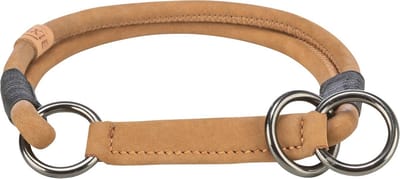 Hondenhalsband Leer met Trekbeperking voor Middelgrote Honden - Comfortabel en Stijlvol
