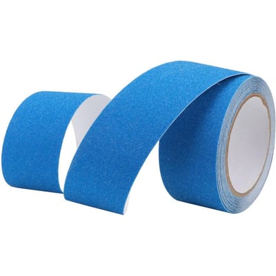 Sable Quartz Ruban Antidérapant Sol Marche d'Escalier Sécurité Antidérapant Ruban PVC Adhésif 5m (Bleu) bleu