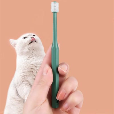 Kattentandenborstel Zachte haarborstel voor katten Mondreiniging Kattenborstel voor het reinigen van tanden Huisdierverzorging Kattentandenborstel Huisdierproducten