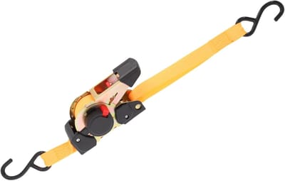 Zelfoprollende Spanband Zwart - 3 Meter Lengte met 200 kg Sjorsterkte