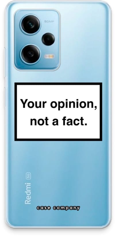 Case Company® - Hoesje geschikt voor Xiaomi Redmi Note 12 Pro 5G hoesje - Your opinion - Soft Cover Telefoonhoesje - Bescherming aan alle Kanten en Schermrand