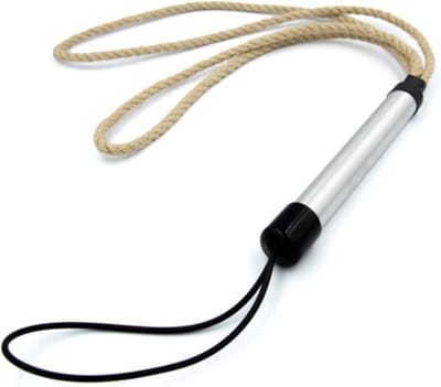 Mister B - Impact Zweep Van Hennep Touw - Hemp - Dubbele Lus - Lengte 32 cm