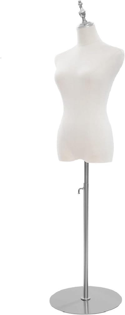 Verstelbare Torso Van Een Vrouwelijke Paspop Met Standaard, 70-130 Cm Hoog, Ideaal Voor Naaien, Trouwjurken, Bruidsmodewinkels En Fotostudios, Kleine Maat Paspop