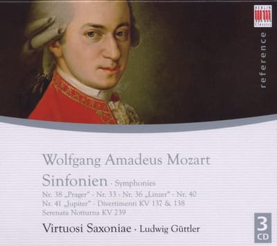 Ludwig Güttler & Virtuosi Saxoniae - Mozart: Sinfonien Nr. 38, 33, 36, 40, 41 (3 CD)