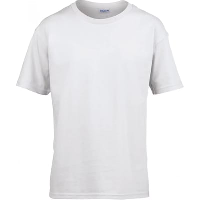 Gildan Softstyle Euro Fit Youth T-shirt GI6400B - White - 9/11 years (L)