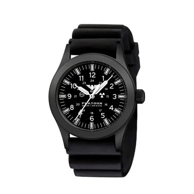 KHS - KHS.PLABSSF.DB - Polshorloge - Heren - PLATOON Black Steel Solar