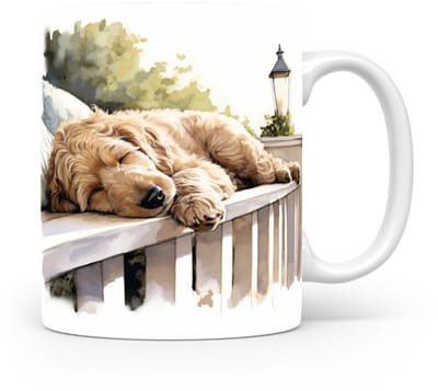 Mok Goldendoodle Beker voor koffie of tas voor thee, cadeau voor dierenliefhebbers, moeder, vader, collega, vriend, vriendin, kantoor, opa, oma, hond, kerst, sinterklaas, verjaardag