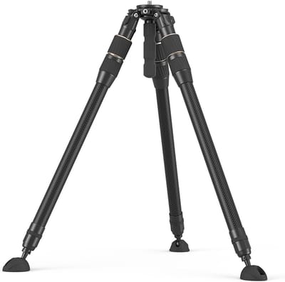 Reisstatief van koolstofvezel, 55 inch met één-draai hoogteverstelling, 65mm bowl adapter, lichtgewicht en maximaal 15kg draagvermogen voor DSLR en videocamera