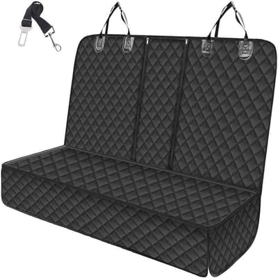 Autostoelhoes Honden - Achterbankbeschermer - Reizen met huisdieren - Waterdicht en antislip - Universeel - Zwart