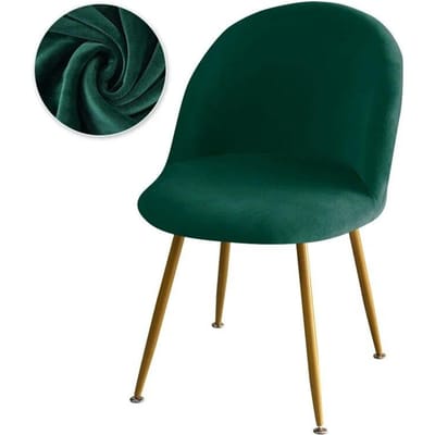 Elastisch fluwelen stoelhoes effen kleur stretch lage rug eendenbek eetkamerstoelhoezen zachte make-up stoelhoezen voor thuishotel 1pcs chair cover