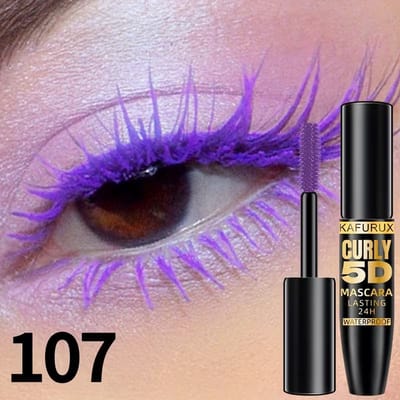 5D Lavendel Mascara Waterproof – Volume Mascara voor Lange en Gekrulde Wimpers – Langhoudende Wimpermascara