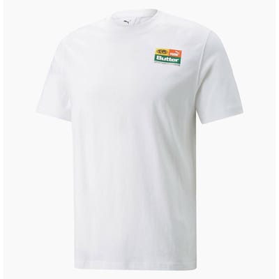 Puma x Butter Goods Korte Mouw Crew Neck Wit Heren T-shirt 532442 02