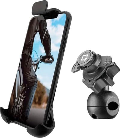 Optiline Telefoonhouder Motor Scooter Spiegel- en Dwarsstangbevestiging
