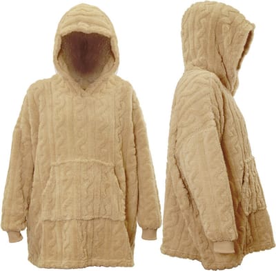 Unique Living - Oversized Hoodie Pleun - Latte - 70x50x87 - one size