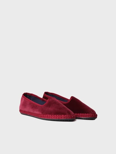 Dames ballerina's van fluweel | CLAUDINA