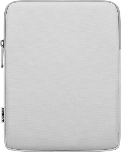 Tabletzak voor 9-11 Inch Tablets, Geschikt voor iPad Air, iPad Pro en Galaxy Tab S8/S9 - Grijs en Wit