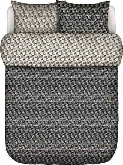 Marc O'Polo Monogram Dekbedovertrek Zwart - Tweepersoons – 200x200/220 cm