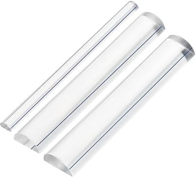 BRENZOOS- Vergrootglas 3 Stuks - Acryl Vergrootglaszoeker - Leesgidsstrips - Opbergdoos - Kristalhelder - Diverse Afmetingen - Leesliniaal