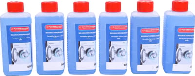 Wasmachinereiniger Strong 500ml - Set van 6 - Anti-Kalk Multireiniger voor Effectieve Onderhoud van Wasmachine - Blauw - Kunststof - Huishouden