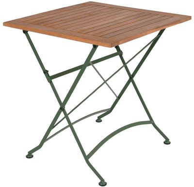 MaximaVida inklapbare vierkante tuintafel Toscana 70 cm olijfgroen - 100% FSC excellent acacia