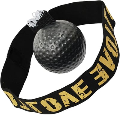 Reflex Boksbal - Trainingsbal Boksen - Snelheidscoördinatie Verbeteren - Lichtgewicht Ontwerp - 10x10x10 cm - Zwart