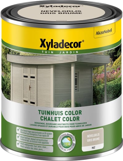 Xyladecor - Tuinhuis Color - Nevelgrijs - 1 L