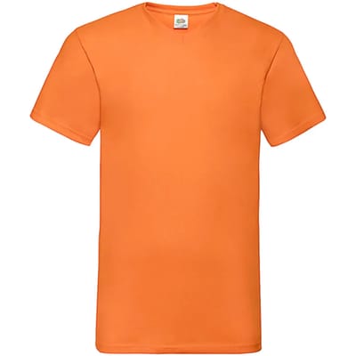 V-hals T-shirt Fruit of the Loom Valueweight