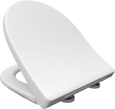 Softclose Toiletbril - WC-bril Snelreiniging - Badkamer Verbeteren - Top-Fix Ontwerp - 380 x 480 mm - Wit